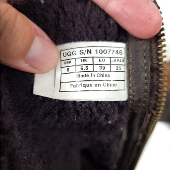 UGG Oregon Sheerling Lined Brown Winter Boots - Picture 7 of 14